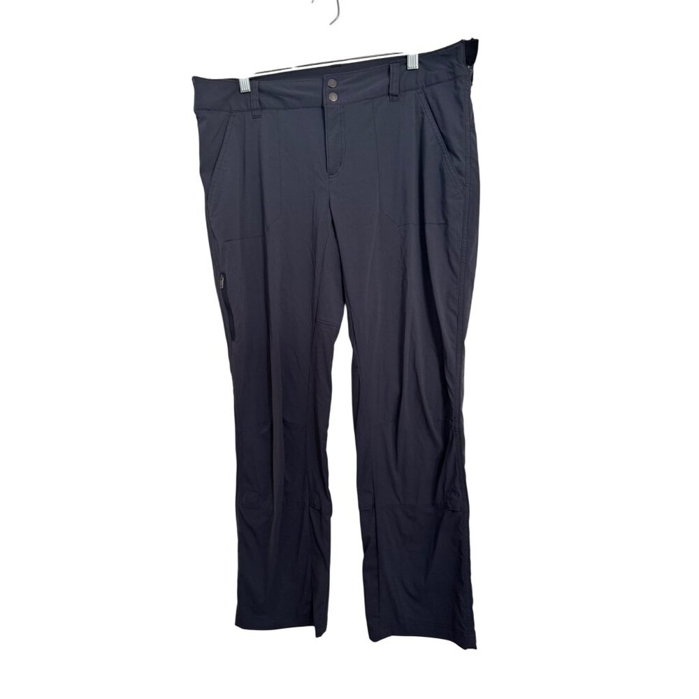 Columbia Womens Gray Outdoor Pants Size 14 Short Durable Nylon & Elastane Blend